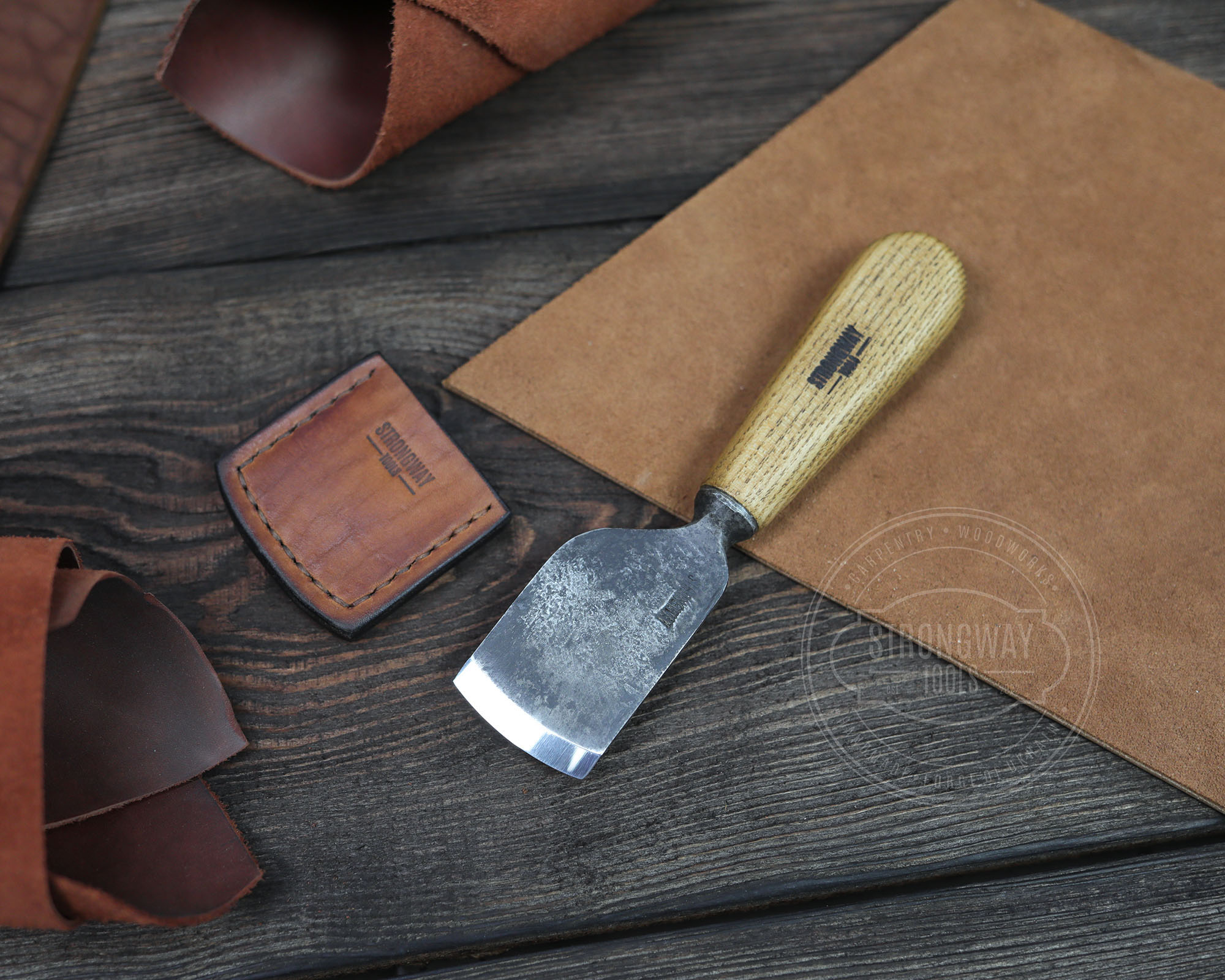 Rounded Leather Skiving Knife